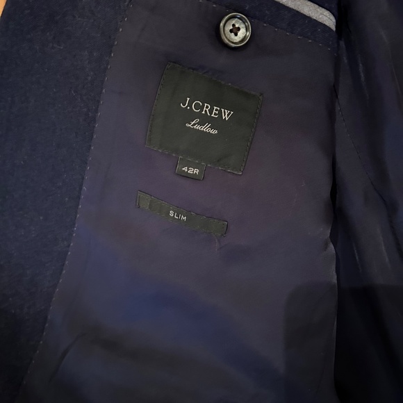 J Crew Ludlow navy flannel suit - Picture 8 of 13